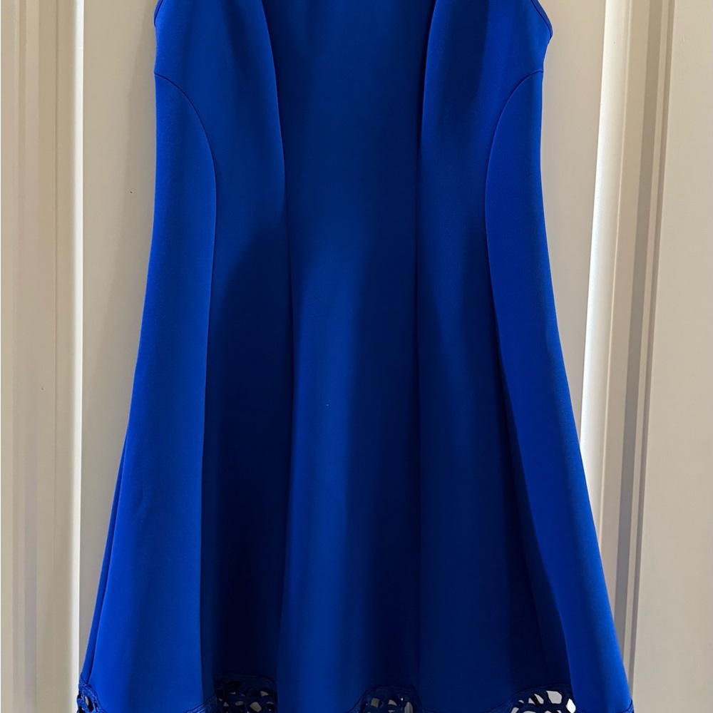 Donna Ricco Royal Blue A-Line Skirt